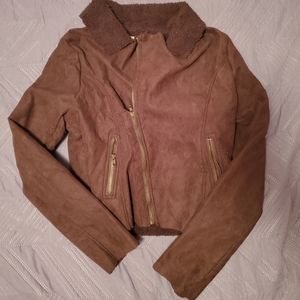 Swool, Women's Large faux wool zip-up jacket